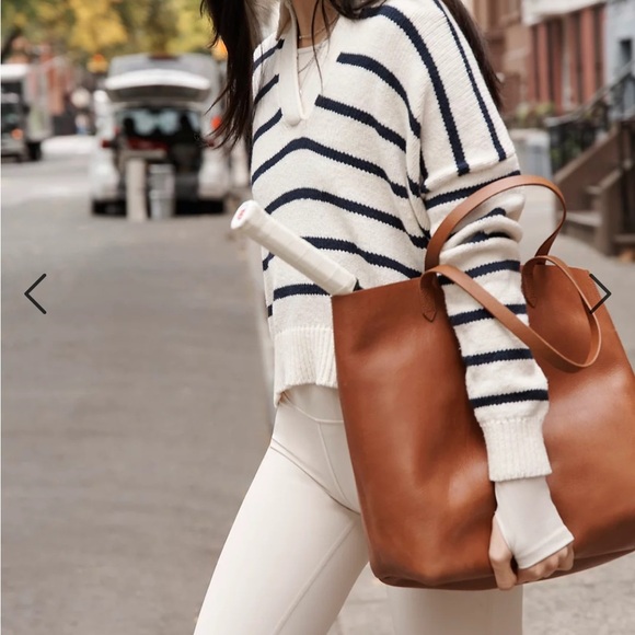 Madewell Dedham Stripe Polo Sweater in Medium - Picture 4 of 11